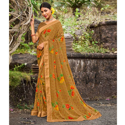 "Fancy Silk Saree Seymore Chandan - 10029 - Click here to View more details about this Product